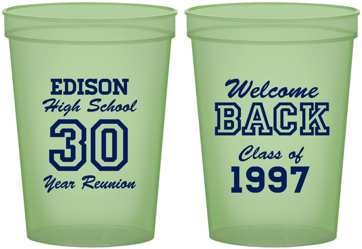 Custom Class Reunion 16 oz Glow In The Dark Cups - Class Of 1997 30 Year | 140022