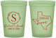 Custom Wedding 16 oz Glow In The Dark Cups - Texas | 142
