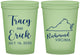 Custom Wedding 16 oz Glow In The Dark Cups - Virginia | 145