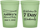 Custom Retirement 16 oz Glow In The Dark Cups - 7 Day Weekends | 150004