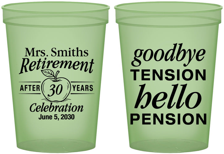 Custom Retirement 16 oz Glow In The Dark Cups - Teacher | 150020