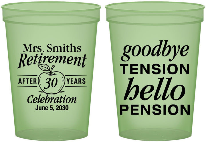 Custom Retirement 16 oz Glow In The Dark Cups - Teacher | 150020