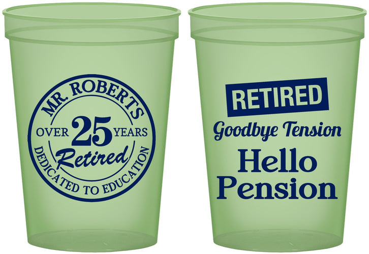Custom Retirement 16 oz Glow In The Dark Cups - Teacher | 150024