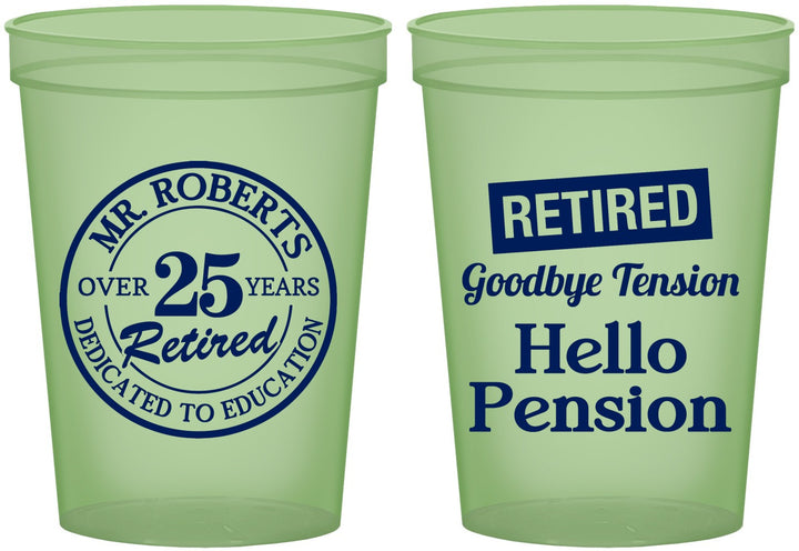 Custom Retirement 16 oz Glow In The Dark Cups - Teacher | 150024