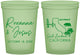 Custom Wedding 16 oz Glow In The Dark Cups - California | 154