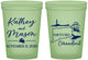 Custom Wedding 16 oz Glow In The Dark Cups - Connecticut | 156