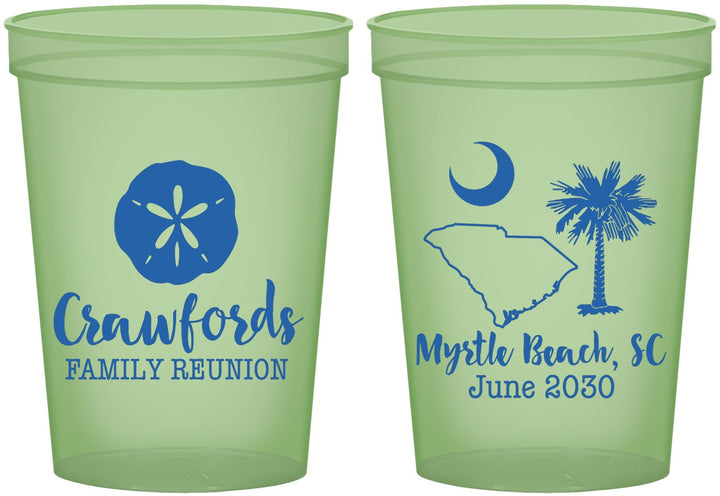 Custom Family Reunion 16 oz Glow In The Dark Cups - South Carolina | 160018