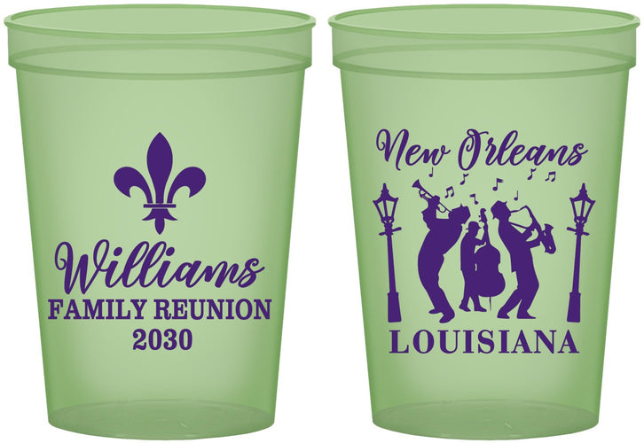 Custom Family Reunion 16 oz Glow In The Dark Cups - New Orleans | 160030