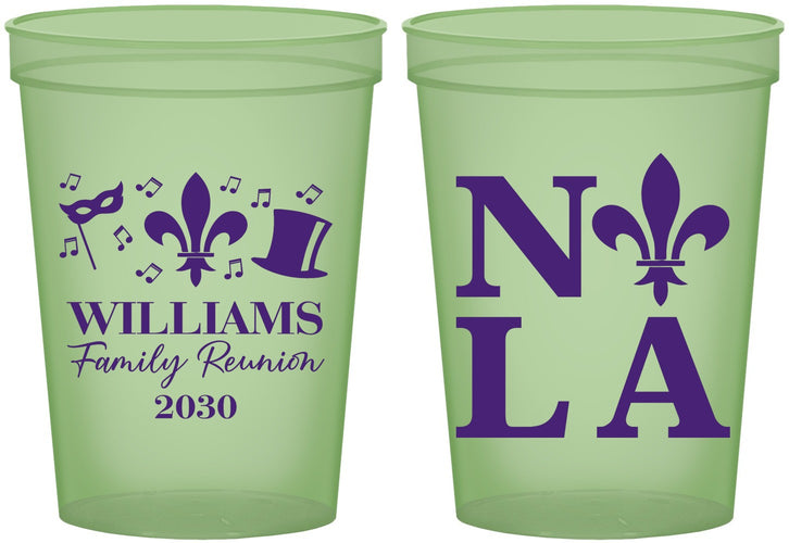Custom Family Reunion 16 oz Glow In The Dark Cups - New Orleans | 160031