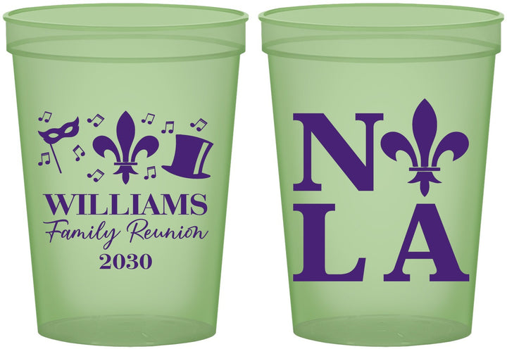 Custom Family Reunion 16 oz Glow In The Dark Cups - New Orleans | 160031