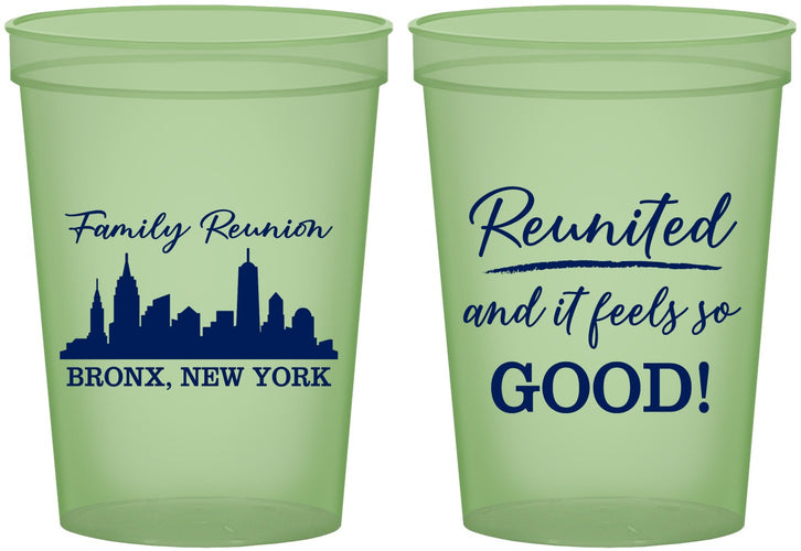 Custom Family Reunion 16 oz Glow In The Dark Cups - New York | 160039