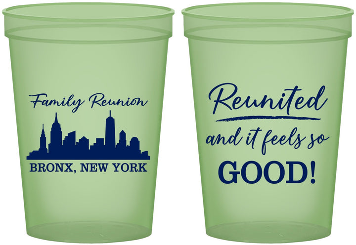 Custom Family Reunion 16 oz Glow In The Dark Cups - New York | 160039