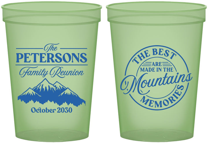 Custom Family Reunion 16 oz Glow In The Dark Cups - Mountains | 160043
