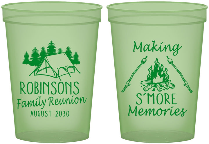 Custom Family Reunion 16 oz Glow In The Dark Cups - Camping | 160046