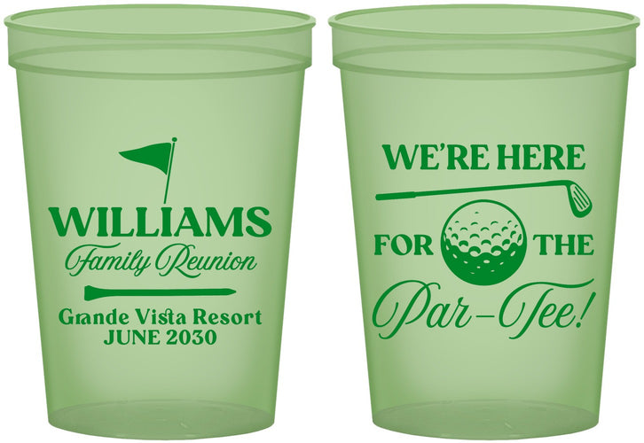 Custom Family Reunion 16 oz Glow In The Dark Cups - Golf | 160047