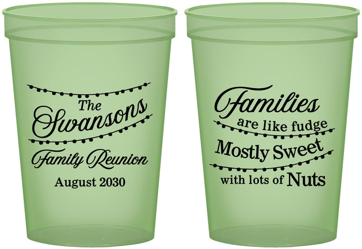 Custom Family Reunion 16 oz Glow In The Dark Cups - String Lights | 160059