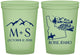 Custom Wedding 16 oz Glow In The Dark Cups - Idaho | 161