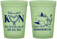 Custom Wedding 16 oz Glow In The Dark Cups - Massachusetts | 170