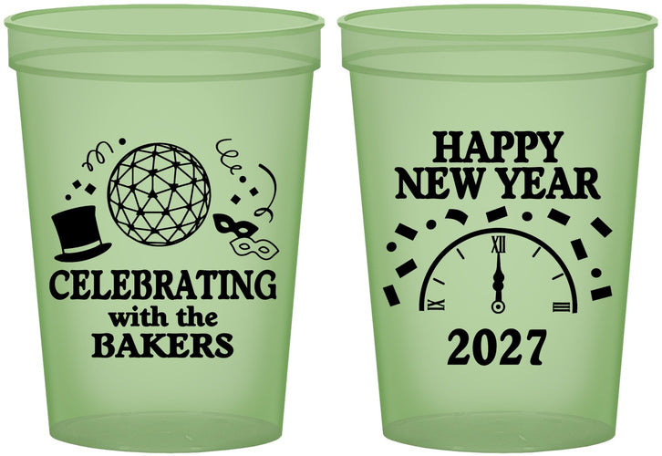 Custom New Years 16 oz Glow In The Dark Cups - 2027 Countdown | 170010