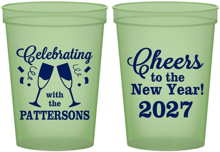 Custom New Years 16 oz Glow In The Dark Cups - 2027 Cheers | 170011