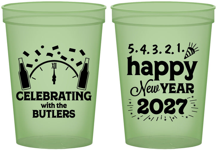 Custom New Years 16 oz Glow In The Dark Cups - 2027 Countdown | 170021