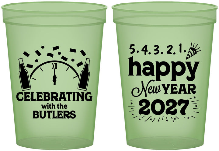 Custom New Years 16 oz Glow In The Dark Cups - 2027 Countdown | 170021