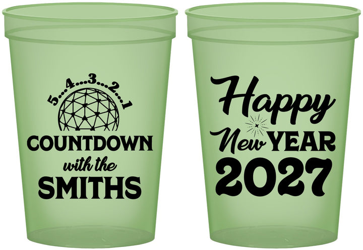 Custom New Years 16 oz Glow In The Dark Cups - 2027 Countdown | 170026