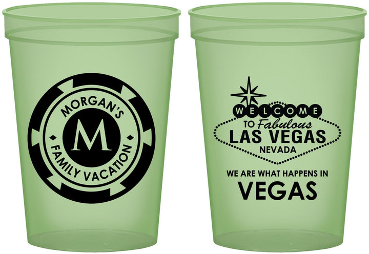 Custom Family Vacation 16 oz Glow In The Dark Cups - Las Vegas | 180049