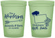 Custom Wedding 16 oz Glow In The Dark Cups - North Dakota | 183