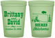 Custom Wedding 16 oz Glow In The Dark Cups - Oklahoma | 185