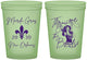 Custom Mardi Gras 16 oz Glow In The Dark Cups - Throw Me The Beads | 190008
