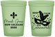Custom Mardi Gras 16 oz Glow In The Dark Cups - Fleur De Lis Carnaval | 190011