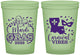 Custom Mardi Gras 16 oz Glow In The Dark Cups - Fleur De Lis Carnaval | 190012