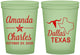 Custom Wedding 16 oz Glow In The Dark Cups - Texas | 192