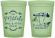 Custom Wedding 16 oz Glow In The Dark Cups - Vermont | 194