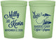 Custom Wedding 16 oz Glow In The Dark Cups - West Virginia | 197