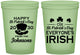 Custom St Patricks Day 16 oz Glow In The Dark Cups - Irish Leprechaun | 200013