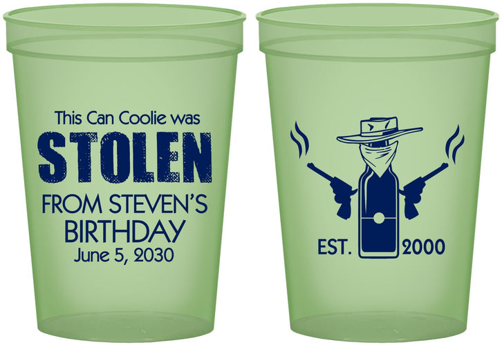 Custom Birthday 16 oz Glow In The Dark Cups - 30th | 20007
