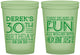 Custom Birthday 16 oz Glow In The Dark Cups - 30th Three Decades Of Fun | 20020