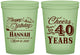 Custom Birthday 16 oz Glow In The Dark Cups - 40th | 20042