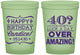 Custom Birthday 16 oz Glow In The Dark Cups - 40th | 20044