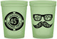 Custom Birthday 16 oz Glow In The Dark Cups - 45th Las Vegas | 20064