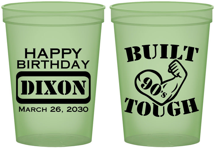 Custom Birthday 16 oz Glow In The Dark Cups - Built Tough | 20078