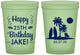 Custom Birthday 16 oz Glow In The Dark Cups - 25th Beach | 20079