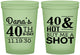 Custom Birthday 16 oz Glow In The Dark Cups - 40th | 20086
