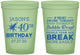 Custom Birthday 16 oz Glow In The Dark Cups - 40th | 20088