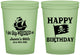 Custom Birthday 16 oz Glow In The Dark Cups - 60th Pirate | 20106