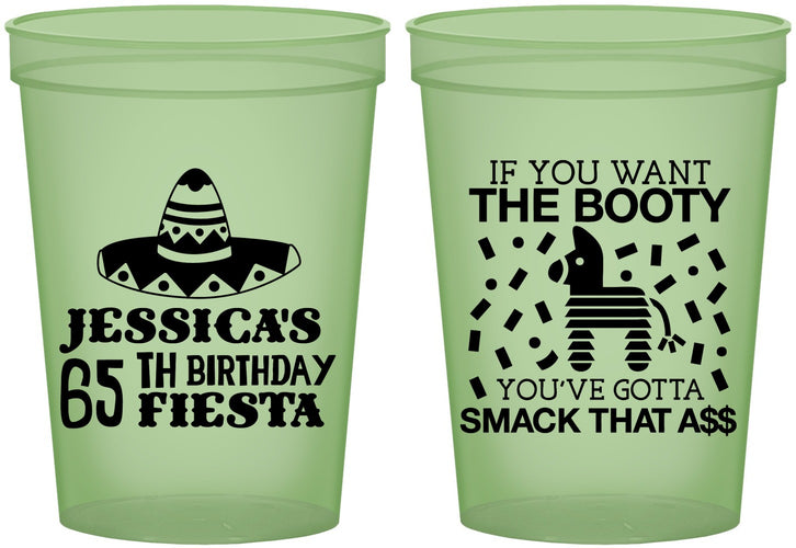 Custom Birthday 16 oz Glow In The Dark Cups - 65th Mexico | 20108