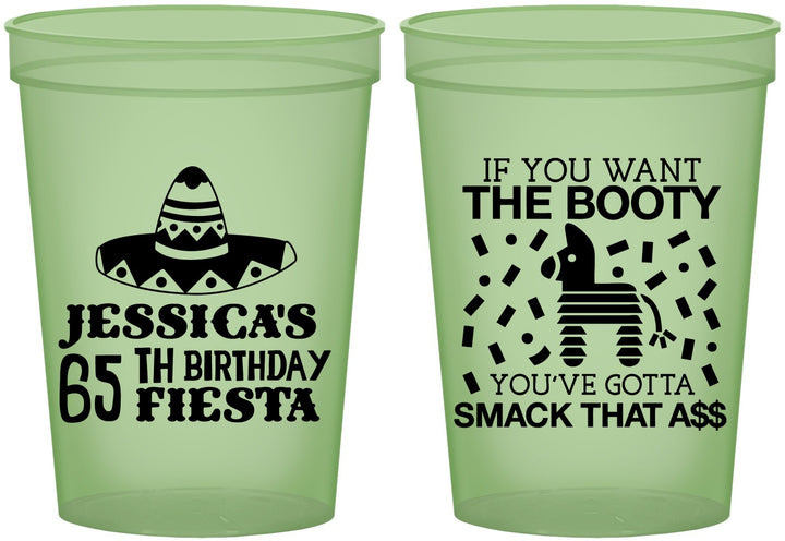Custom Birthday 16 oz Glow In The Dark Cups - 65th Mexico | 20108