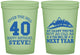 Custom Birthday 16 oz Glow In The Dark Cups - 40th Over The Hill | 20123
